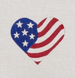 American Flag Heart