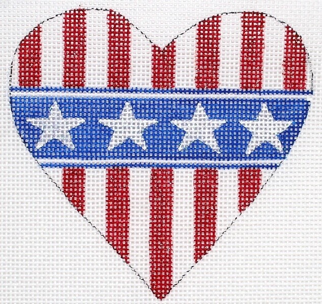 Patriotic Mini Heart Stars &amp; Stripes