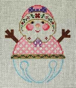 Pink Snowlady Jingle Bell
