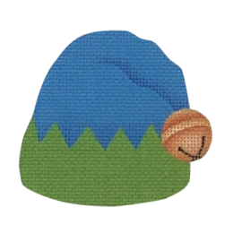 Elf Hat - Blue/Green