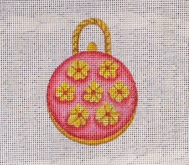 Round Bag with Daisies