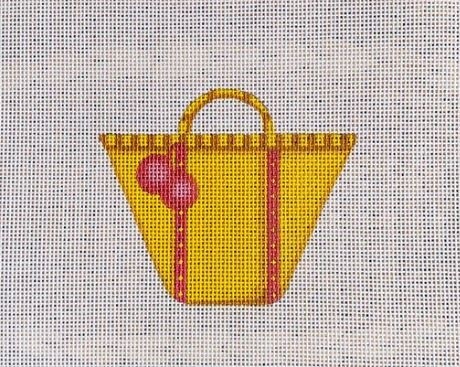 Tote with Pom Poms