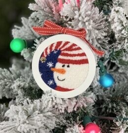 Bell Snowman (Punch Needle Pattern)