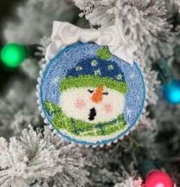 Caroling Snowman (Punch Needle Pattern)
