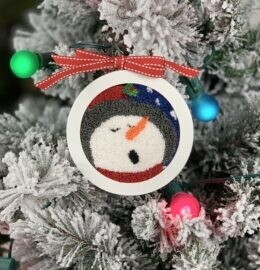 Top Hat Snowman (Punch Needle Pattern)