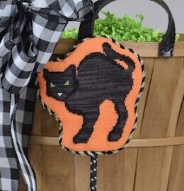 Arched Black Cat