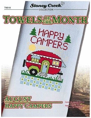 Towels of the Month - August Happy Campers (TM030)