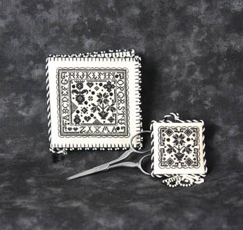 Blackwork Needlebook &amp; Fob