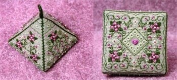 Pretty Pyramid #2 - Spring Blossoms (with embellishments)