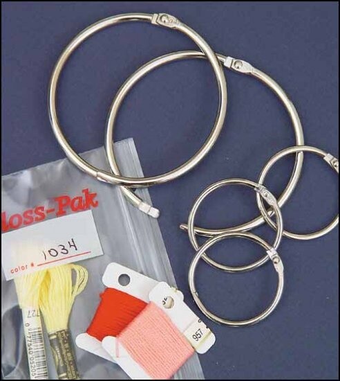 1.5" Metal Split Rings - Pack of 6
