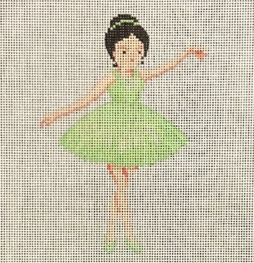 Ballerina in a Green Tutu