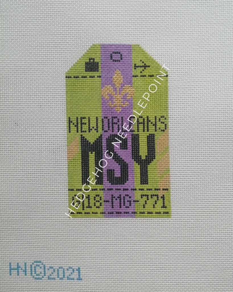 New Orleans MSY - Retro Travel Tag