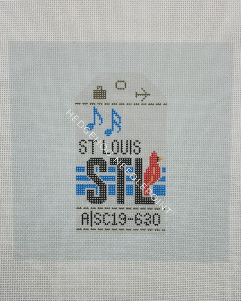 St. Louis STL - Retro Travel Tag