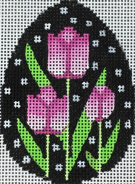 Tulips with Dots Egg