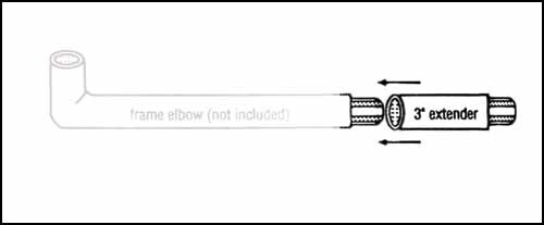 Q-Snap Extension - Single 3" Extension Part