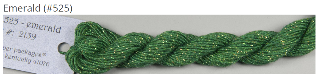 Silk &amp; Ivory Stardust - 525 - Emerald