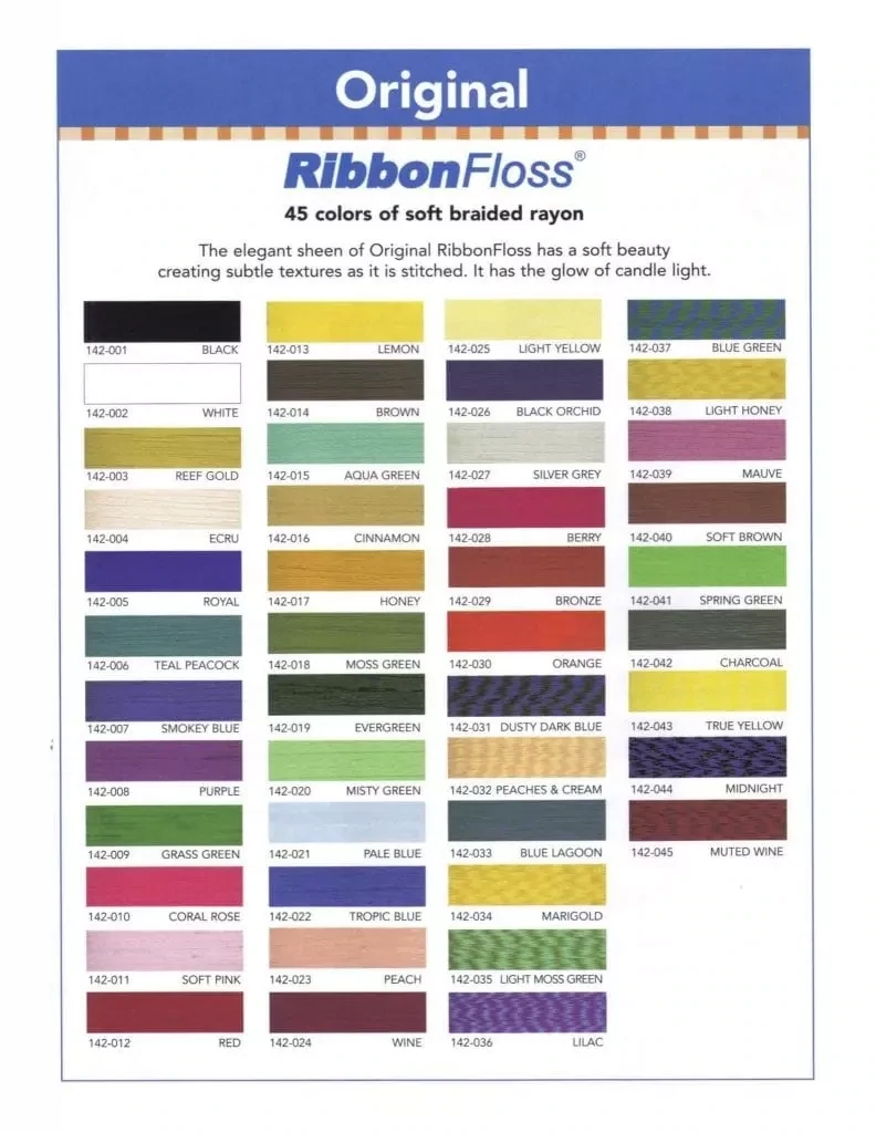 YLI Classic Ribbon Floss - 142-02 - White