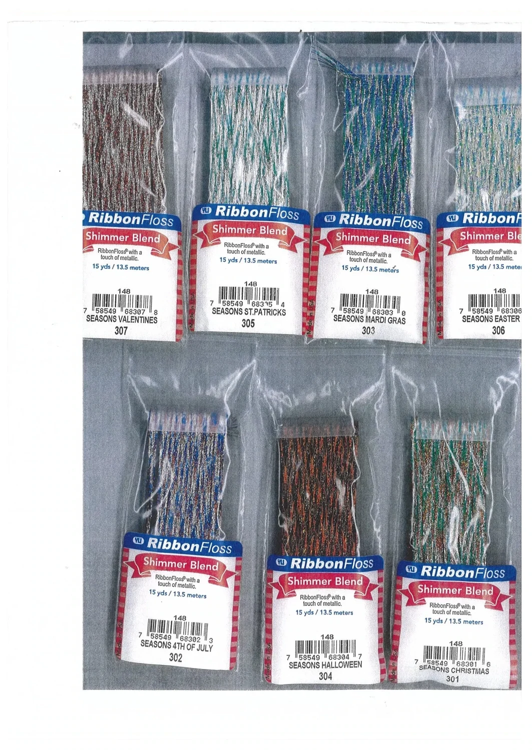 YLI Shimmer Blend Ribbon Floss - 148-301 - Seasons Christmas