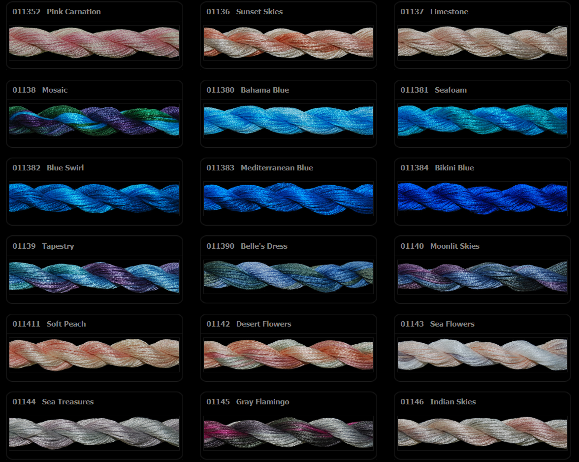 ThreadworX Overdyed Floss - 01140 - Moonlit Skies
