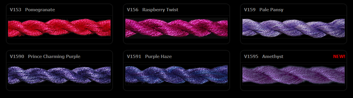 ThreadworX Overdyed Vinyard Silk - V0156 - Raspberry Twist