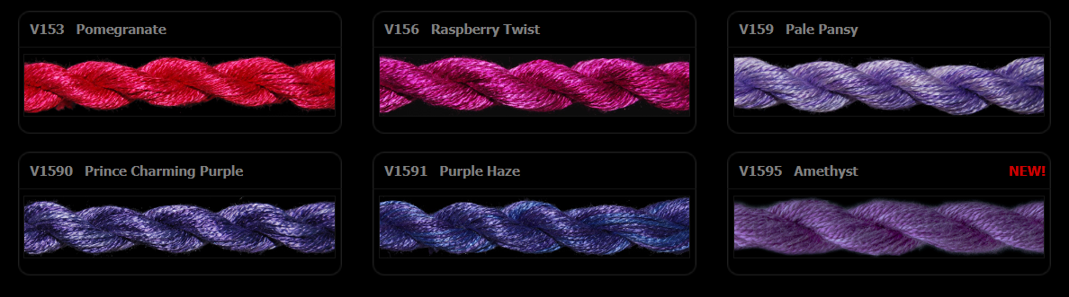 ThreadworX Overdyed Vinyard Silk - V1595 - Amethyst