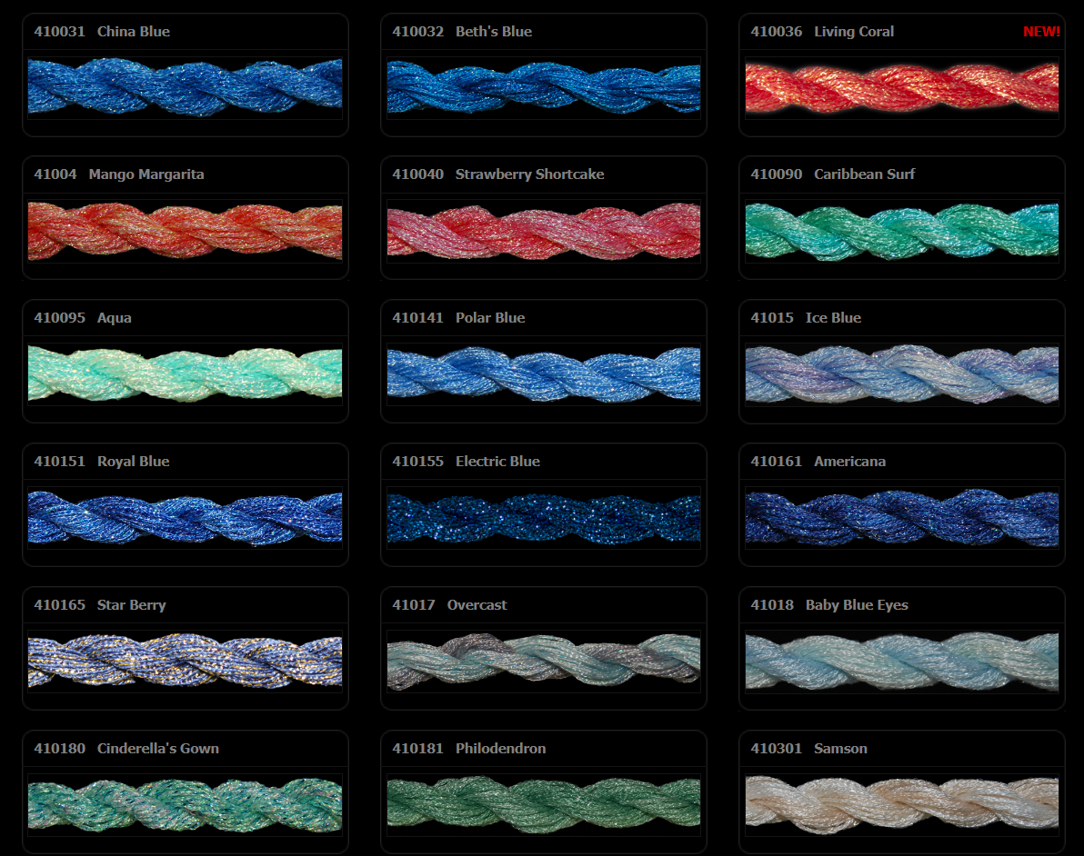 ThreadworX Overdyed Kreinik Braid - 10301 - Samson, Size: #4