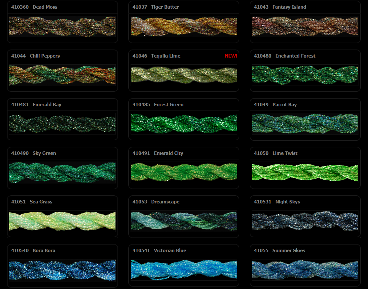 ThreadworX Overdyed Kreinik Braid - 10485 - Forest Green, Size: #4