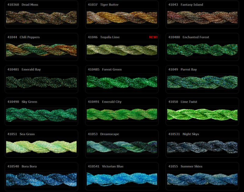 ThreadworX Overdyed Kreinik Braid - 01049 - Parrot Bay
