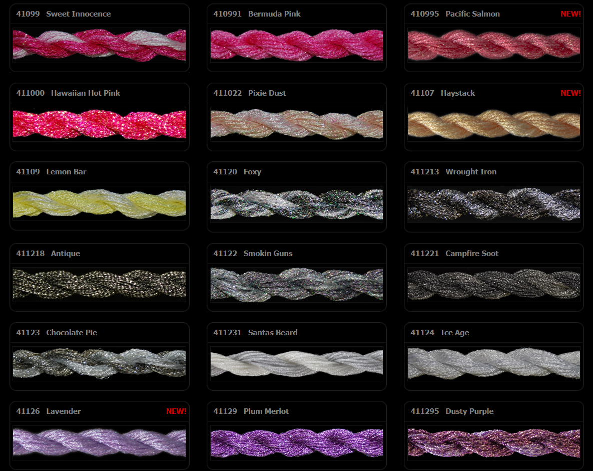 ThreadworX Overdyed Kreinik Braid - 11231 - Santa&#39;s Beard, Size: #4