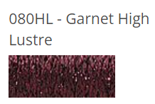 Kreinik Braid - 080HL - Garnet High Lustre, Size: #24