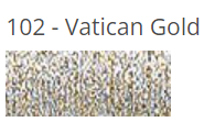 Kreinik Braid - 102 - Vatican Gold, Size: #4