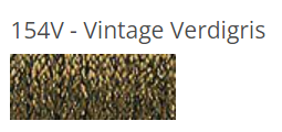 Kreinik Braid - 154V - Verdigris Vintage, Size: #4