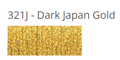 Kreinik Braid - 321J - Dark Gold Japan, Size: #4
