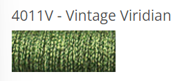 Kreinik Braid - 4011V - Viridian Vintage, Size: #4
