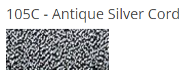 Kreinik Braid - 105C - Antique Silver Cord, Size: #8