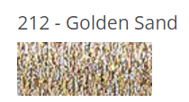 Kreinik Braid - 212 - Golden Sand, Size: #8
