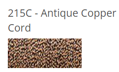 Kreinik Braid - 215C - Antique Copper Cord, Size: #8