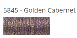 Kreinik Braid - 5845 - Golden Cabernet, Size: #12