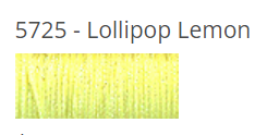 Kreinik Braid - 5725 - Lollipop Lemon, Size: #12