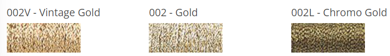 Kreinik Braid - 002V - Gold Vintage, Size: #4