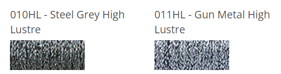 Kreinik Braid - 010HL - Steel Grey High Lustre, Size: #8