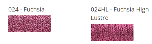 Kreinik Braid - 024HL - Fuchsia High Lustre, Size: #8