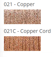 Kreinik Braid - 021C - Copper Cord, Size: #16