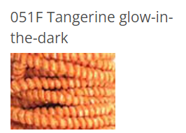 Kreinik Facets - 051F - Tangerine Glow-in-the-Dark