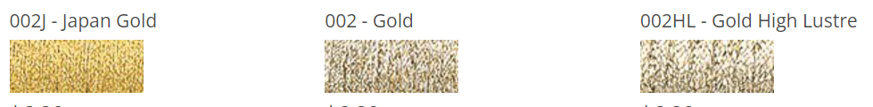 Kreinik Ribbon - 002HL - Gold High Lustre