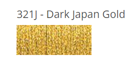 Kreinik Ribbon - 321J - Dark Japan Gold