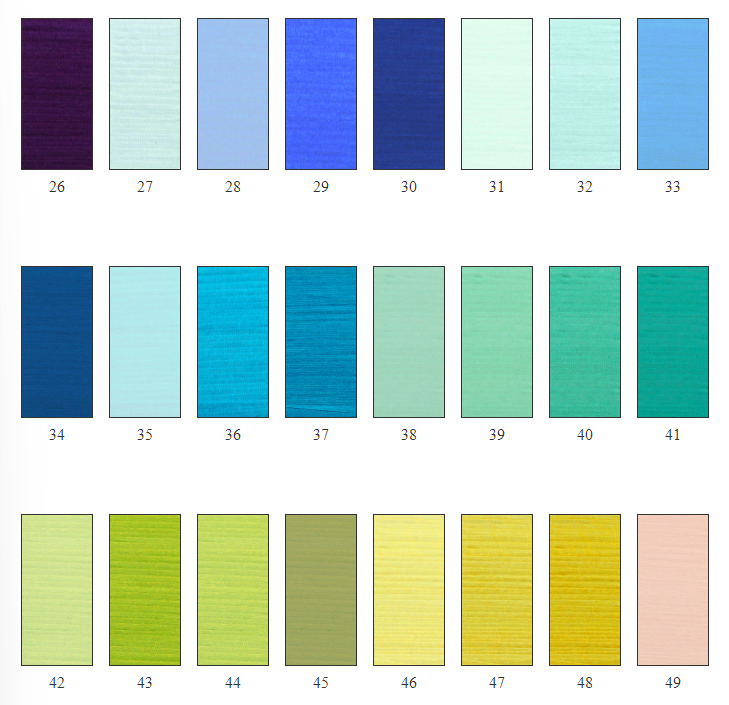 4mm Solid Silk Ribbon - 33 - Silver Lake Blue