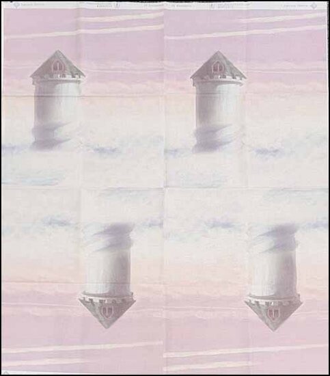 28CT - Evenweave (Panel) - Fabric Flair, Color: Fantasy Castle, Size: Panel