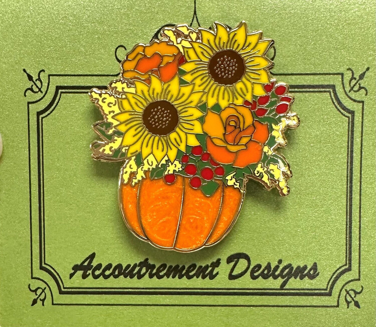 Needle Minder - Pumpkin Floral Bouqet