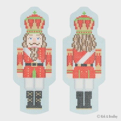 Double-Sided Nutcracker Ornament - Red